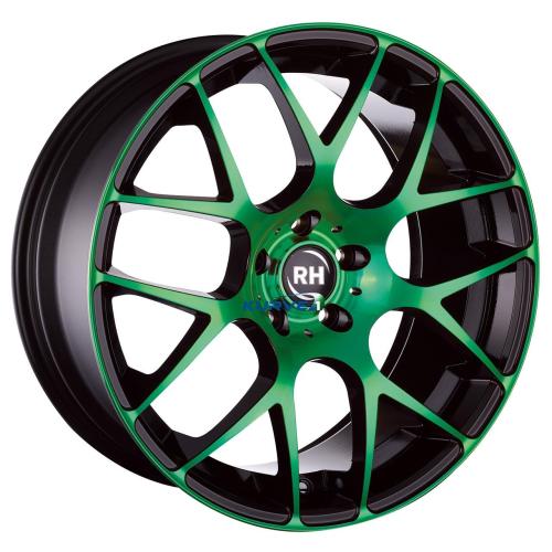 RH ALURAD NBU RACE COLOR POL GREEN 5X112 ET45 HB72.6 9.5x19