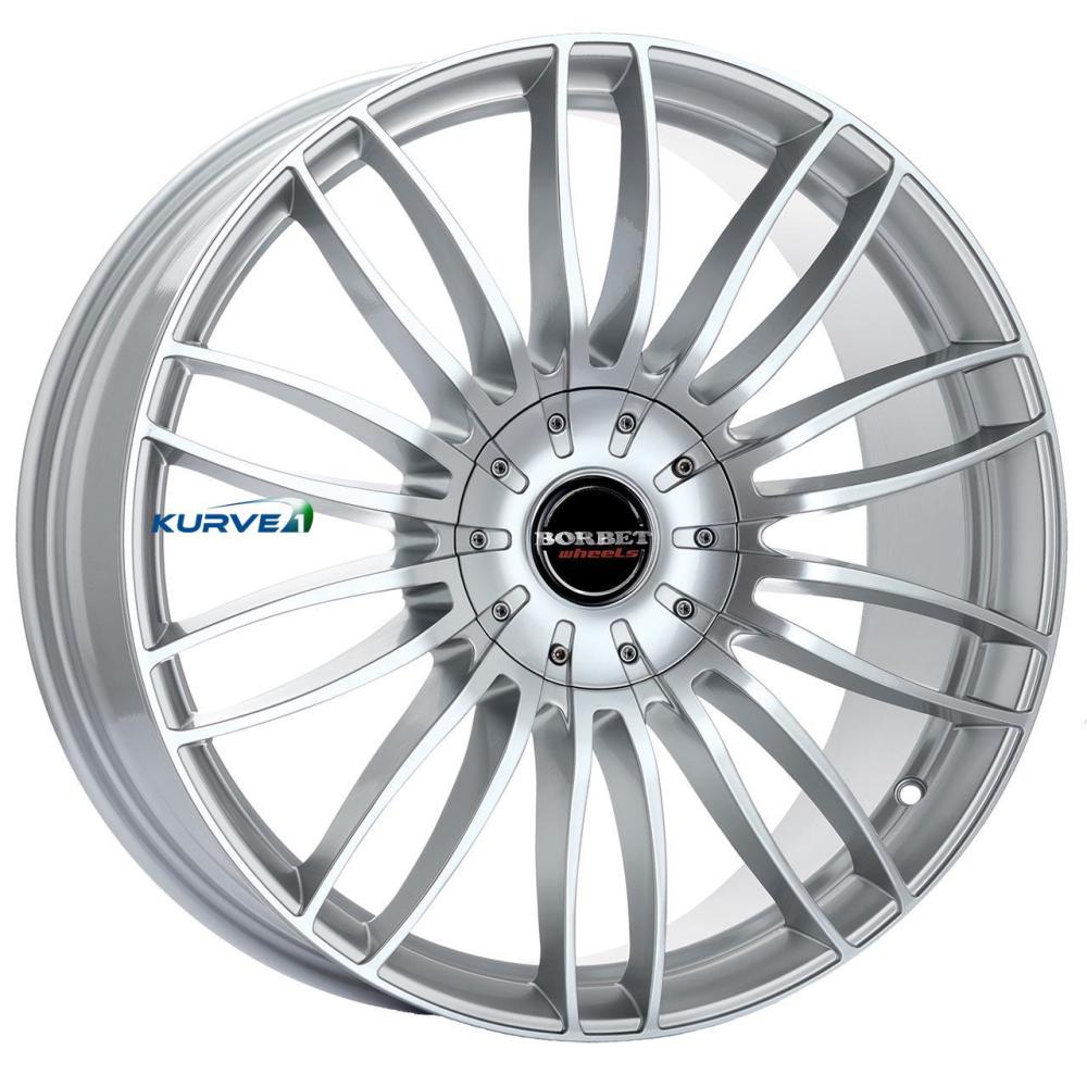 BORBET CW 3 STERLING SILVER 5X120 ET38 HB67.1 9x21