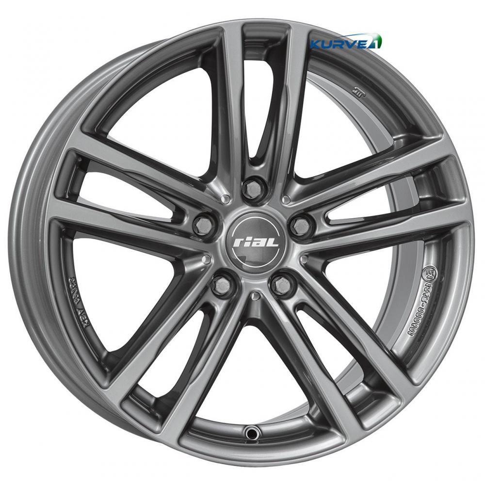 RIAL X10 METAL GREY 5X112 ET51 HB57.1 7.5x18