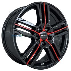 RONAL R57 JET BLA RED SPOKE 5X114.3 ET40 HB82 7.5x19
